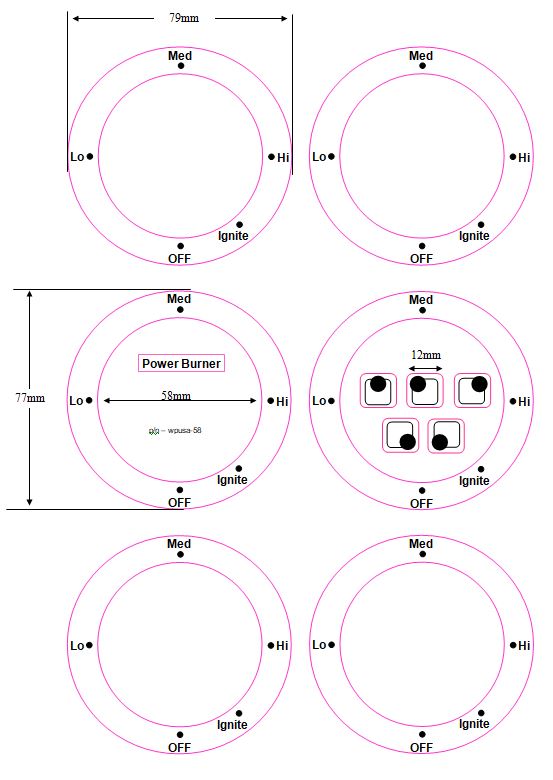 Stove Stickers replacement stove sticker decals